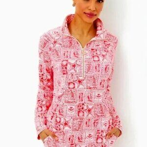 Lilly Pulitzer Mizner Red Seaside Harbor Jacket Ladies Sz XL NWT